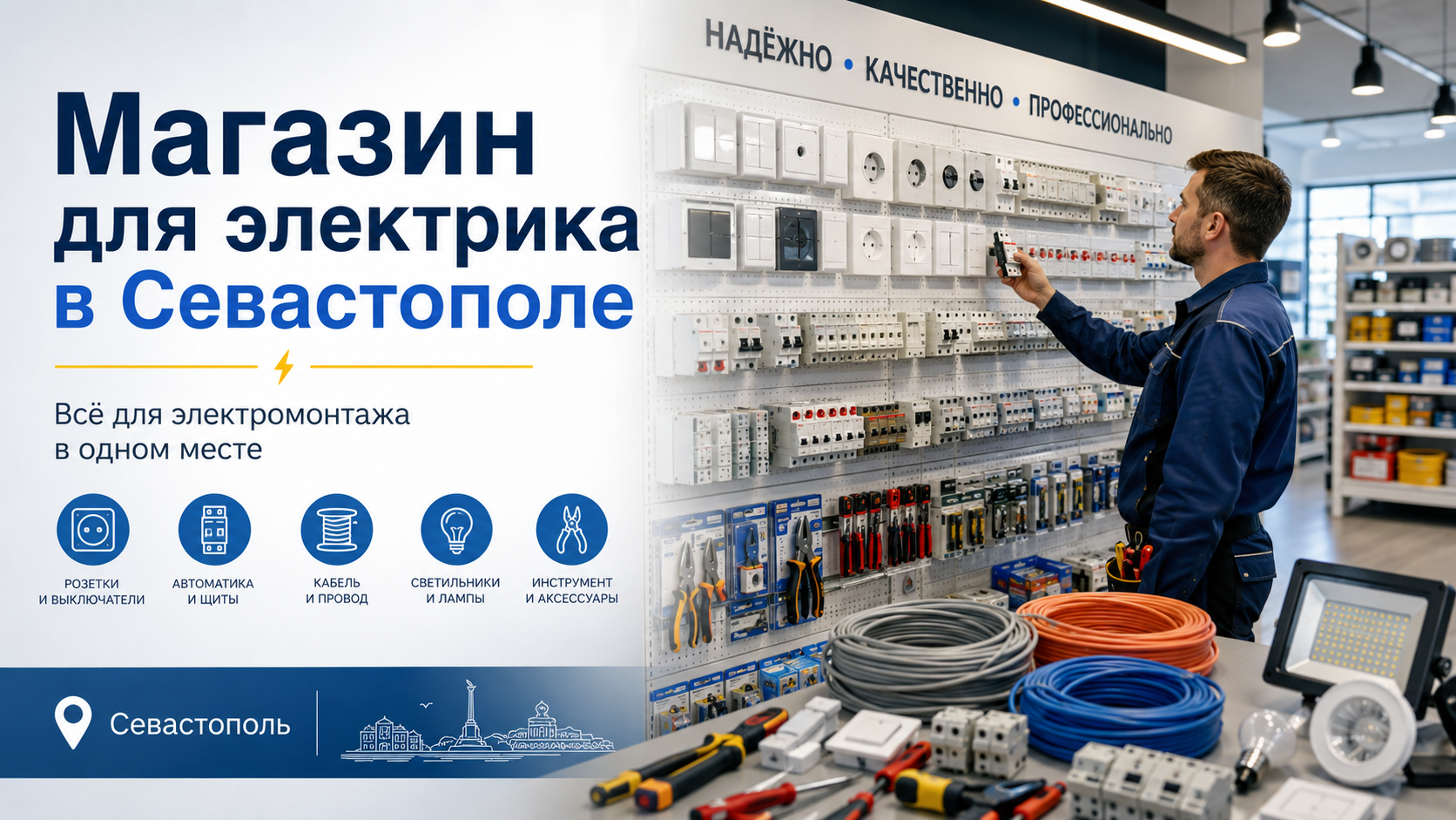Магазин для электрика в Севастополе