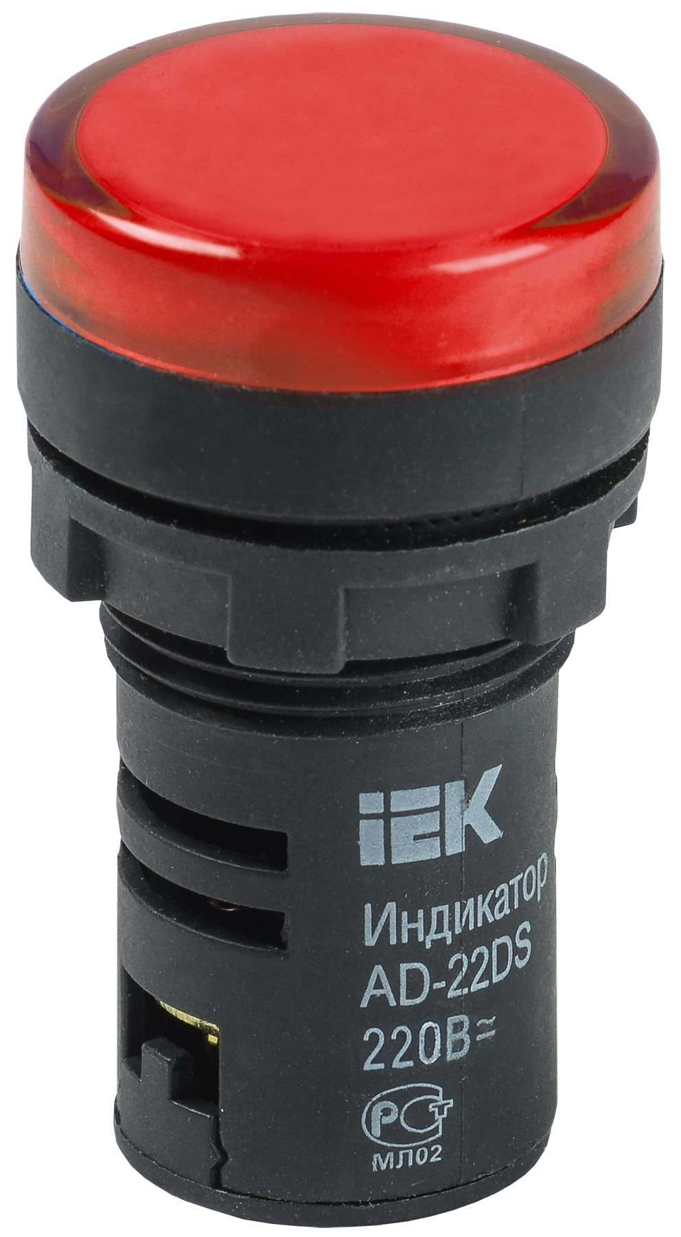 Лампа AD22DS(LED)  матрица d22мм красный 230В  ИЭК