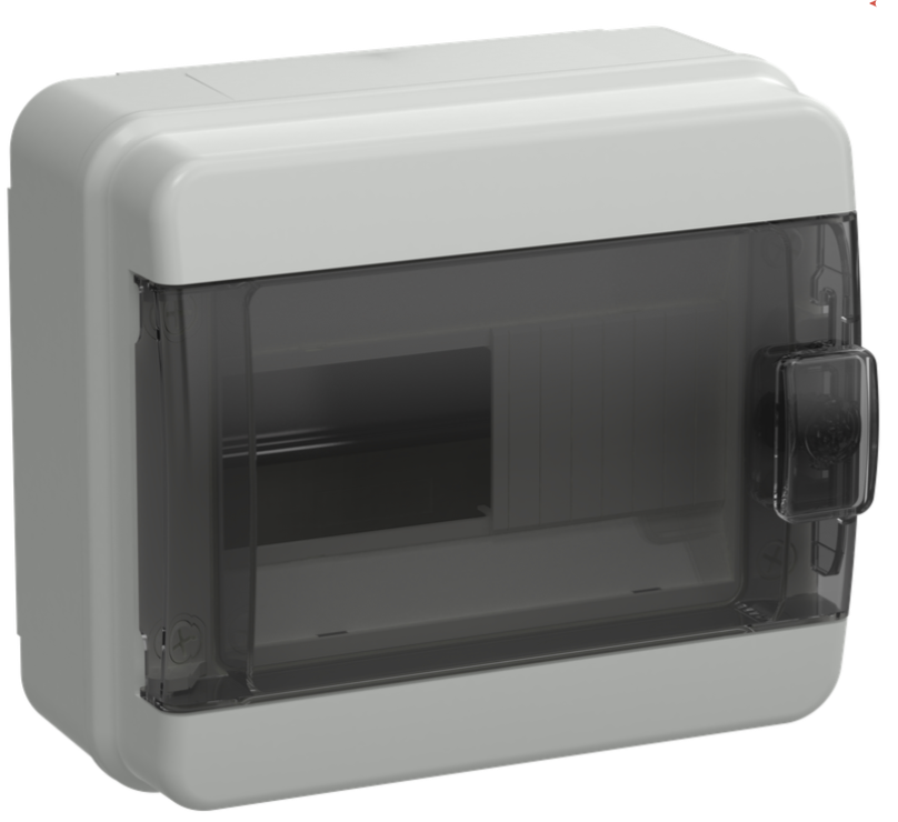 Корпус пластиковый КМПн-08 IP65 черн. прозр. дверь TEKFOR IEK